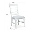 Magnussen Home Charleston White Dove White Upholstered Side Chair Two Pack