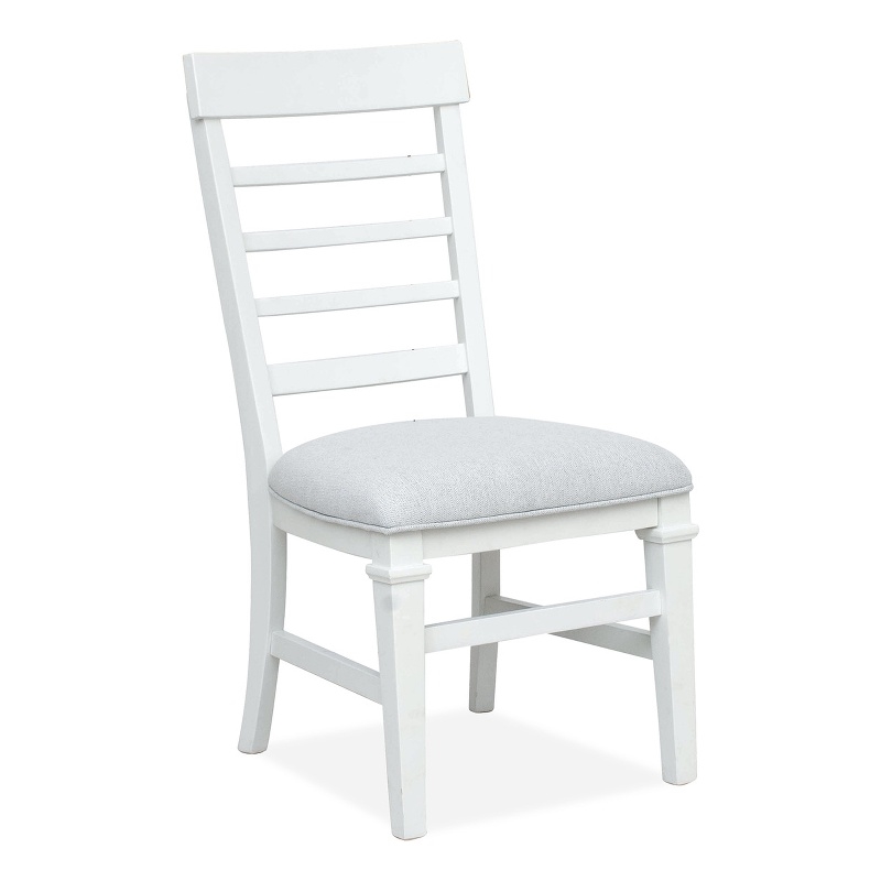 Magnussen Home Charleston White Dove White Upholstered Side Chair Two Pack