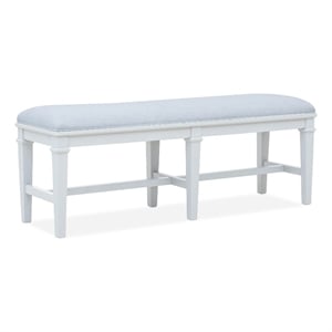 Magnussen Home Charleston White Dove White Upholstered Bench