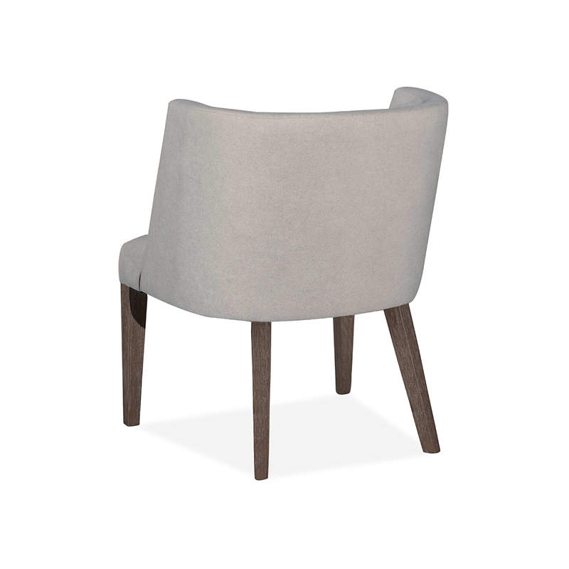 Magnussen Home Kavanaugh Weathered Kona Brown Upholstered Host Chair Two Pack