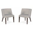 Magnussen Home Kavanaugh Weathered Kona Brown Upholstered Host Chair Two Pack