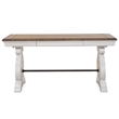 Magnussen Home Bronwyn Alabaster And Toasted Nutmeg Two Tone Writing Desk