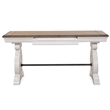 Magnussen Home Bronwyn Alabaster And Toasted Nutmeg Two Tone Writing Desk