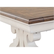 Magnussen Home Bronwyn Alabaster And Toasted Nutmeg Two Tone Writing Desk