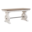 Magnussen Home Bronwyn Alabaster And Toasted Nutmeg Two Tone Writing Desk