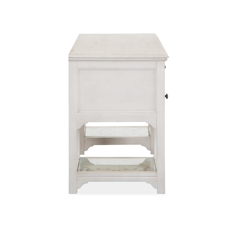 Magnussen Home Bronwyn Alabaster Desk With Hutch
