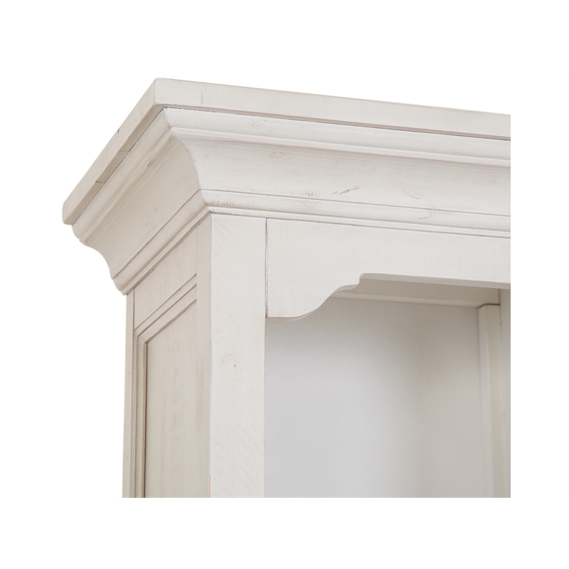 Magnussen Home Bronwyn Alabaster Desk With Hutch