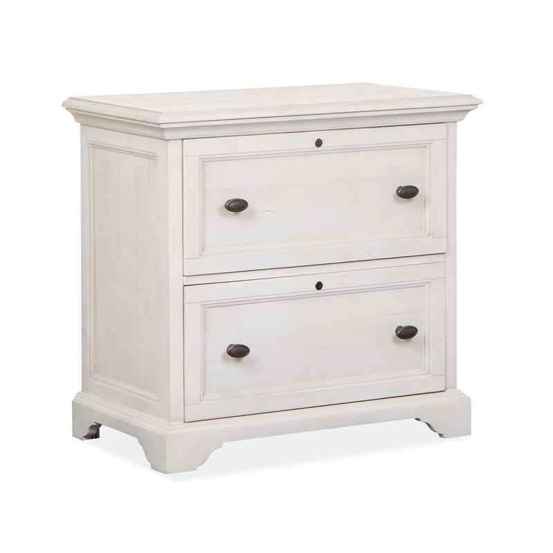 Magnussen Home Bronwyn Alabaster Lateral File With Hutch