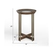Magnussen Home Elora Glass Round Accent Table