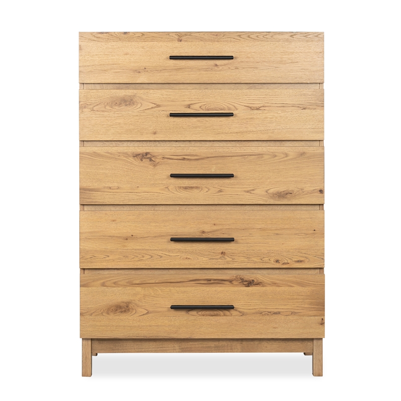 Magnussen Home Davenport Rustic Caramel 5-Drawers Bedroom Chest