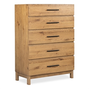 Magnussen Home Davenport Rustic Caramel 5-Drawers Bedroom Chest
