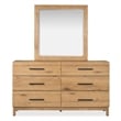 Magnussen Home Davenport Double Drawer Dresser With Portrait Mirror