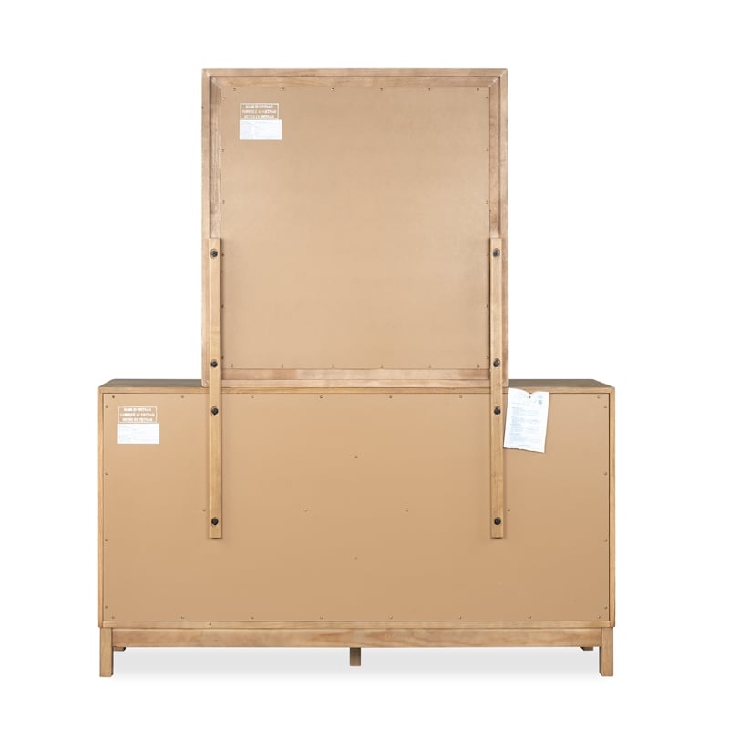 Magnussen Home Davenport Double Drawer Dresser With Portrait Mirror
