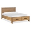 Magnussen Home Davenport Rustic Caramel Queen Panel Storage Bed