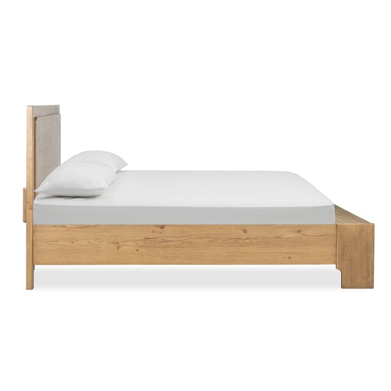 Magnussen Home Davenport Rustic Caramel King Panel Storage Bed