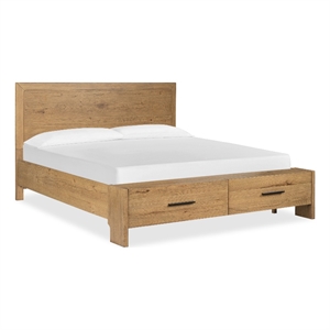 Magnussen Home Davenport Rustic Caramel King Panel Storage Bed
