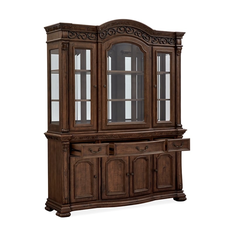 Magnussen Home Durango Willadeene Brown Buffet With Hutch