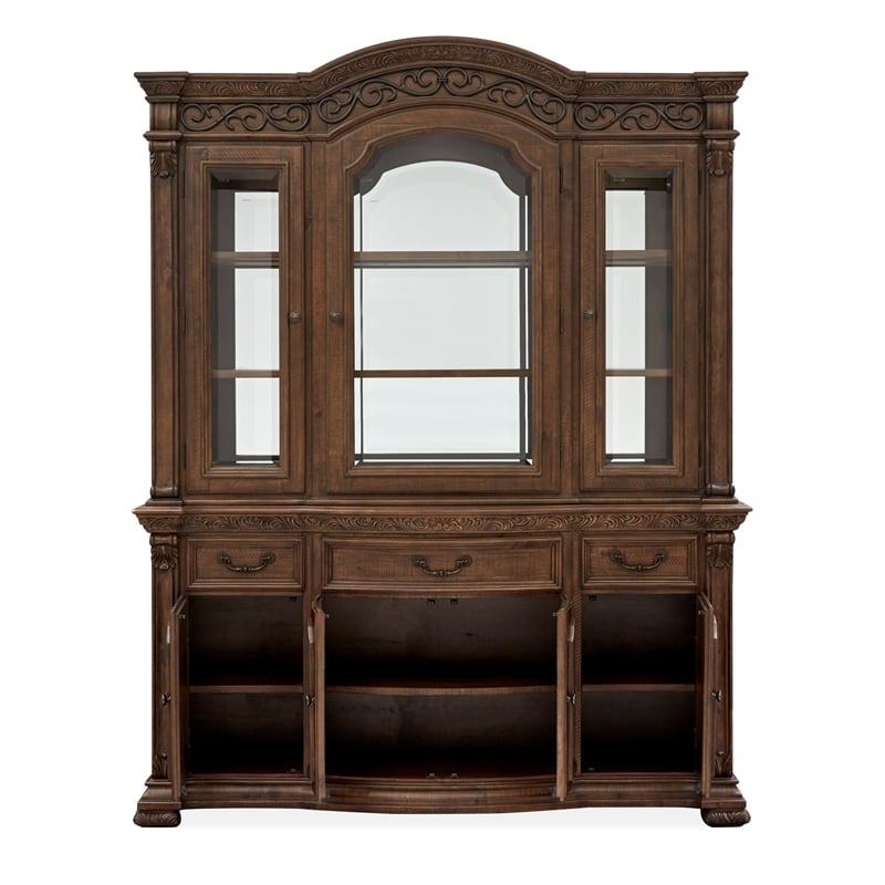 Magnussen Home Durango Willadeene Brown Buffet With Hutch