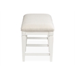 Magnussen Home Willowbrook Egg Shell White Upholstered Bench