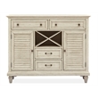 Magnussen Home Newport Solid Wood Buffet/Sideboard in Soft Alabaster Finish