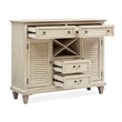 Magnussen Home Newport Solid Wood Buffet/Sideboard in Soft Alabaster Finish