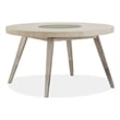 Magnussen Home Lenox Warm Silver And Acadia White Round Dining Table
