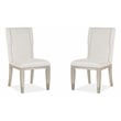 Magnussen Home Lenox Acadia White Upholstered Host Chair Two Pack
