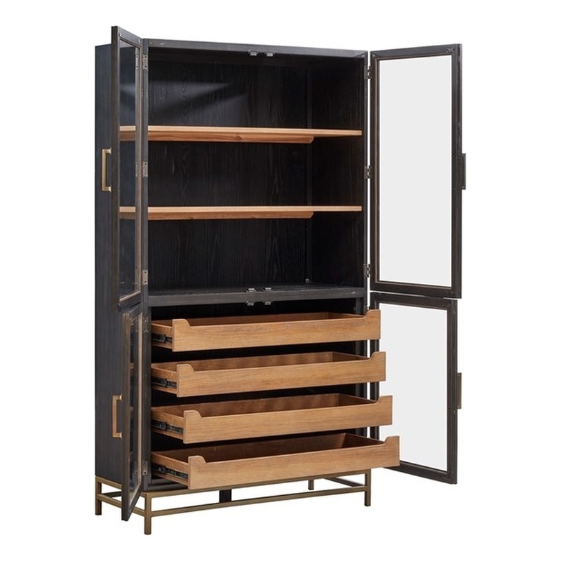 Magnussen Home Lindon Coffee Bean Two Tone Cabinet