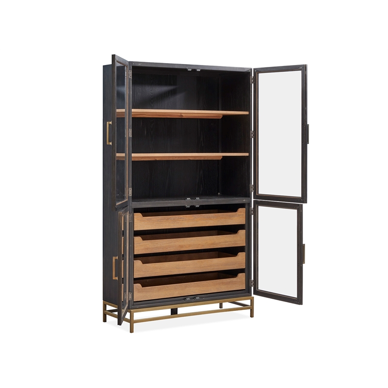 Magnussen Home Lindon Coffee Bean Two Tone Cabinet