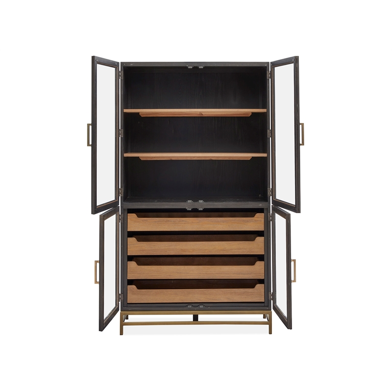 Magnussen Home Lindon Coffee Bean Two Tone Cabinet