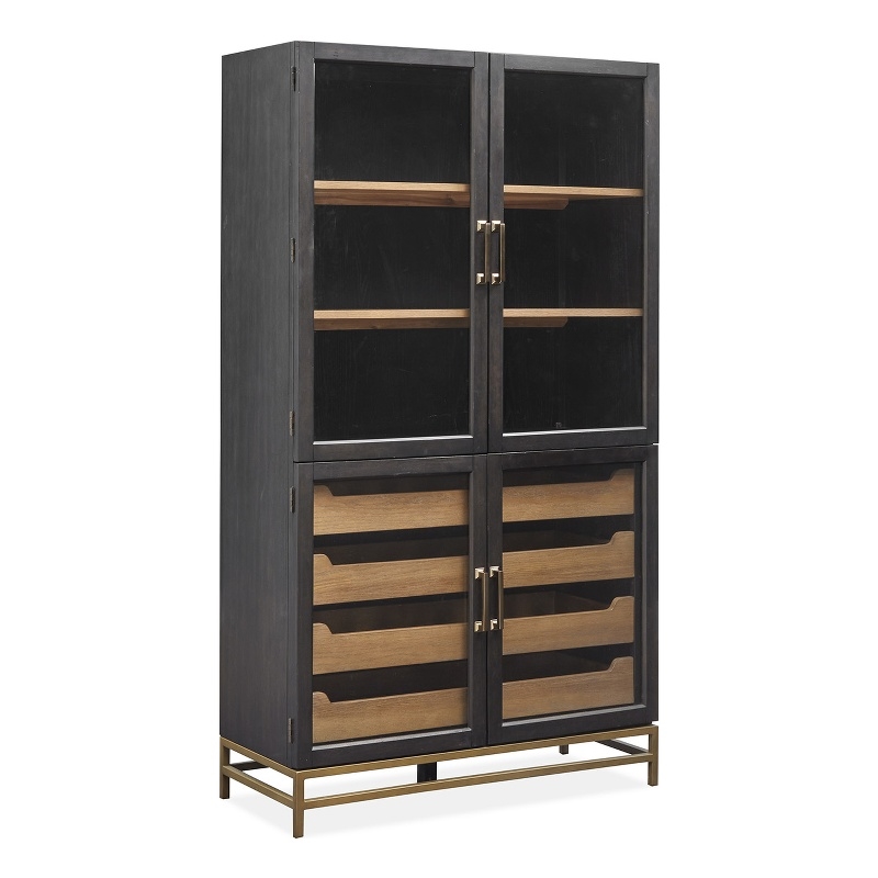 Magnussen Home Lindon Coffee Bean Two Tone Cabinet