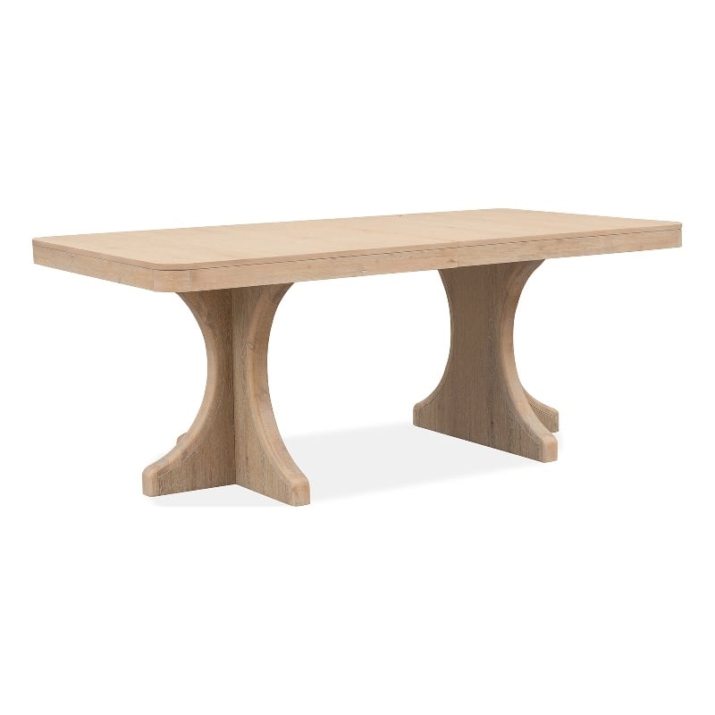 Magnussen Home Somerset Butternut Extendable Trestle Dining Table