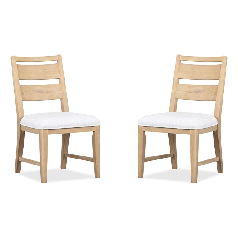 Magnussen Home Somerset Butternut Upholstered Side Chair Two Pack
