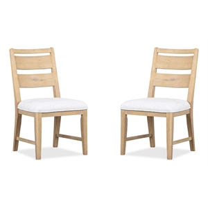 Magnussen Home Somerset Butternut Upholstered Side Chair Two Pack