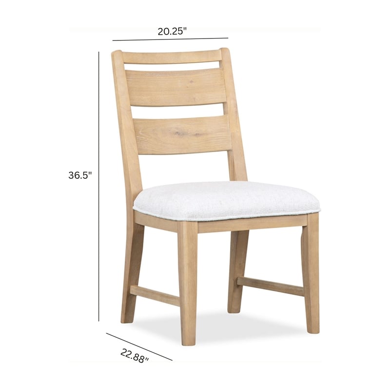 Magnussen Home Somerset Butternut Upholstered Side Chair Two Pack