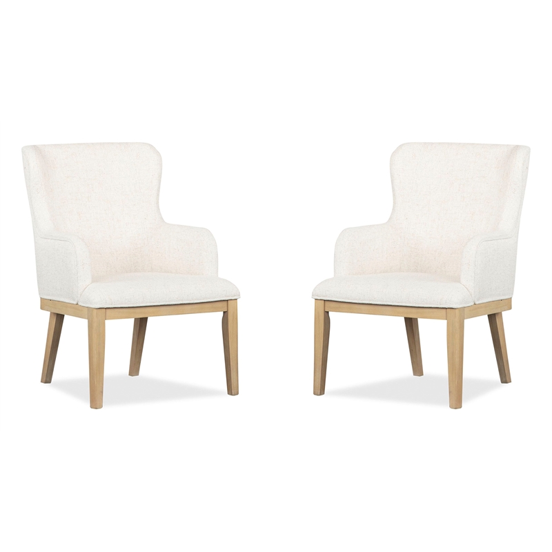 Magnussen Home Somerset Butternut Upholstered Arm Chair Two Pack