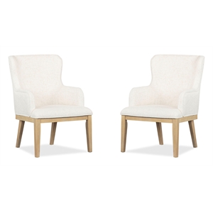 Magnussen Home Somerset Butternut Upholstered Arm Chair Two Pack