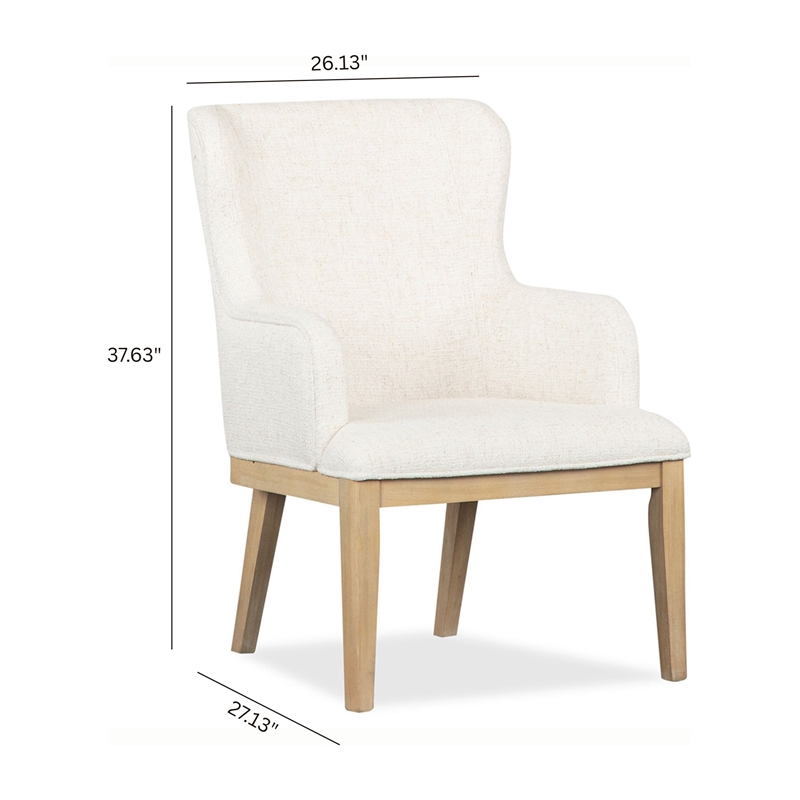 Magnussen Home Somerset Butternut Upholstered Arm Chair Two Pack