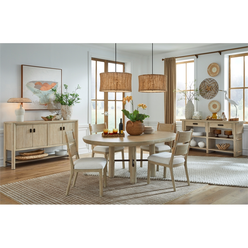 Salt Life Home Sunset Cove Sanibel Brown Upholstered Side Chair Two Pack