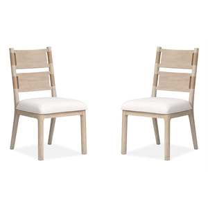 Salt Life Home Sunset Cove Sanibel Brown Upholstered Side Chair Two Pack