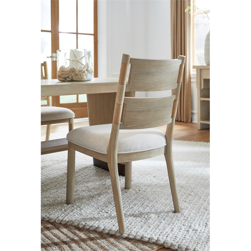 Salt Life Home Sunset Cove Sanibel Brown Upholstered Side Chair Two Pack