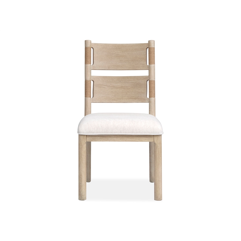 Salt Life Home Sunset Cove Sanibel Brown Upholstered Side Chair Two Pack