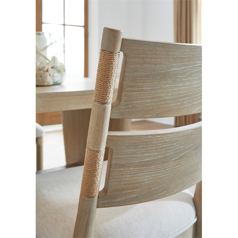 Salt Life Home Sunset Cove Sanibel Brown Upholstered Side Chair Two Pack