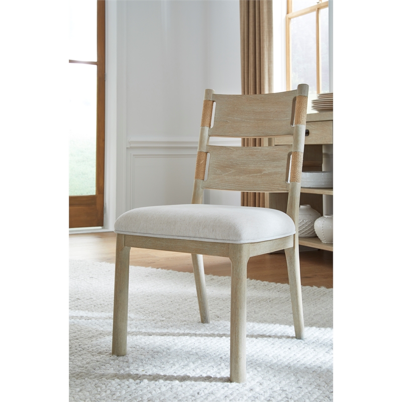 Salt Life Home Sunset Cove Sanibel Brown Upholstered Side Chair Two Pack