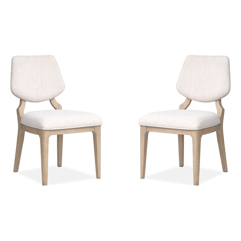 Salt Life Home Sunset Cove Sanibel Brown Upholstered Side Chair Two Pack