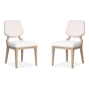 Salt Life Home Sunset Cove Sanibel Brown Upholstered Side Chair Two Pack