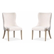 Salt Life Home Sunset Cove Sanibel Brown Upholstered Host Chair Two Pack