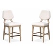Salt Life Home Sunset Cove Sanibel Brown Upholstered Counter Chair(Set of 2)