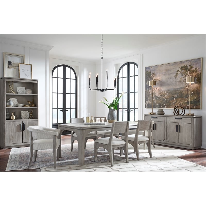 Magnussen Home Braelyn Dorian Grey Extendable Rectangular Dining Table