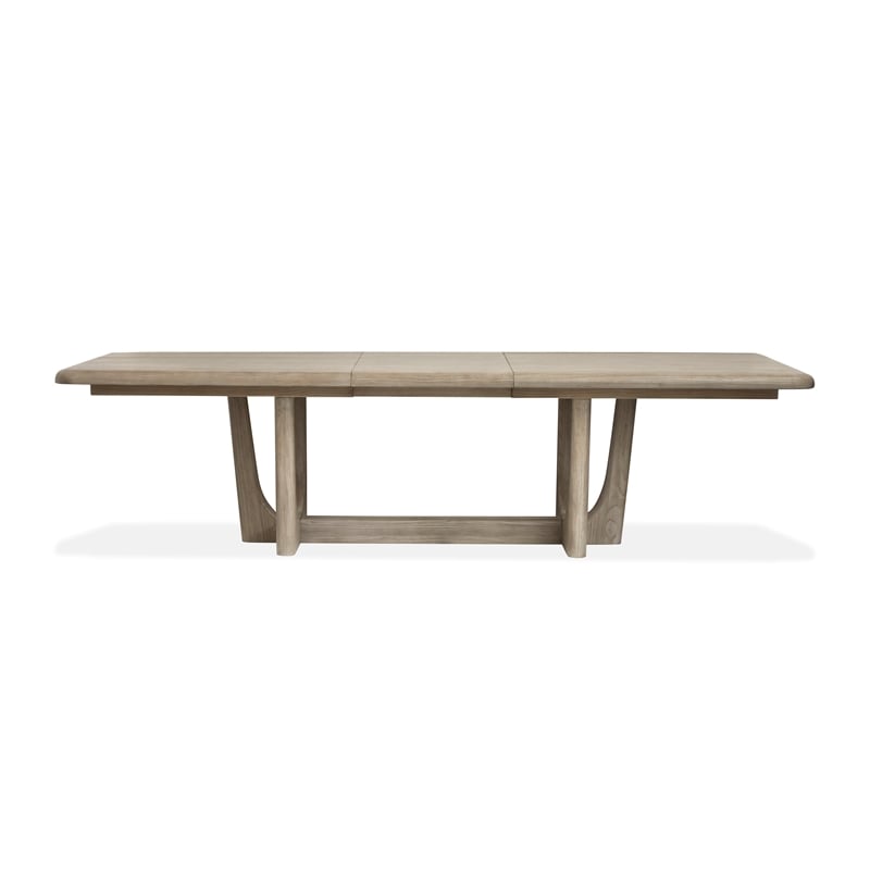 Magnussen Home Braelyn Dorian Grey Extendable Trestle Dining Table